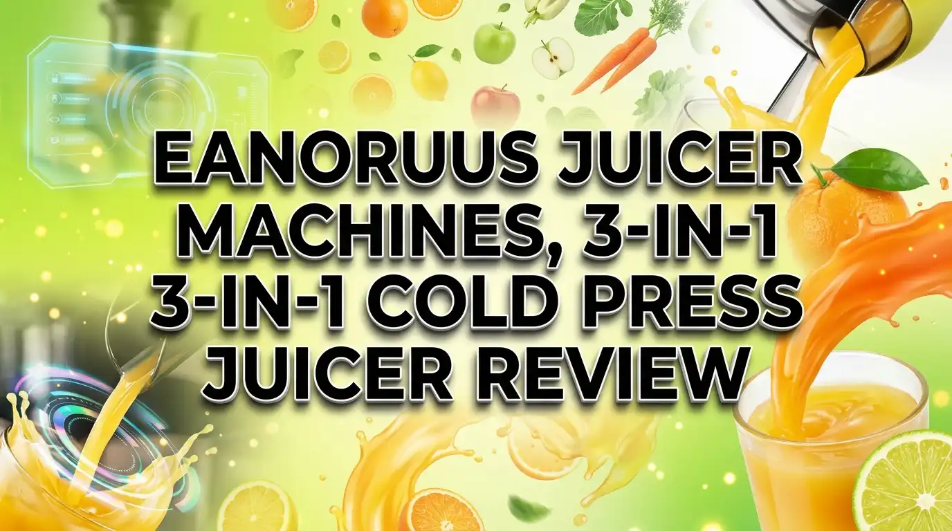 EanOruus Juicer Machines 3 in 1 Cold Press Juicer Review